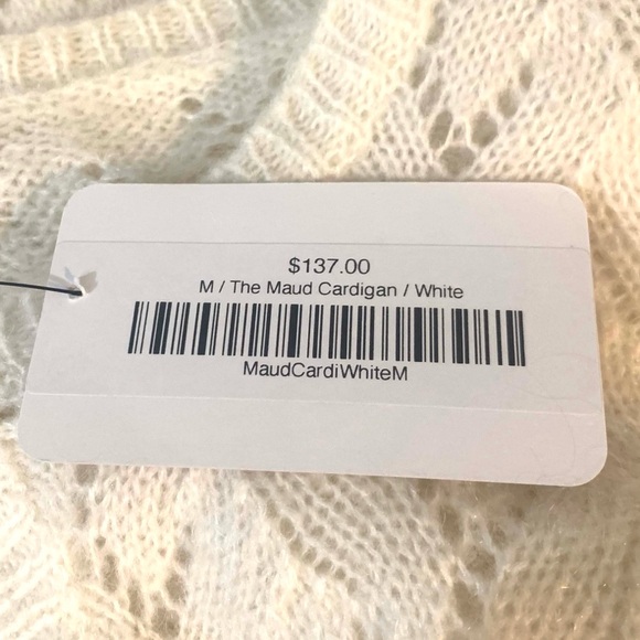 NWT Calie Paris Knitwear Mohair Maud Cardigan - Picture 4 of 6